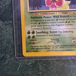 Pokemon TCG Meganium Neo Genesis Holo Rare Card #11/111 LP Condition - Image 4