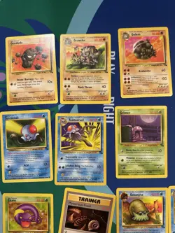 Huge Lot Of 31 Vintage Pokemon Cards Fossil Edition WOTC 1999 Old School - Image 2