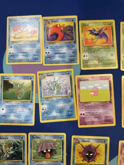 Huge Lot Of 31 Vintage Pokemon Cards Fossil Edition WOTC 1999 Old School - Image 3
