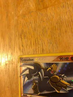 Pokemon Groudon Gold Star Holo Rare Card 111/113 Delta Species - Image 2
