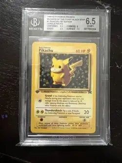 Pikachu First Edition - Jungle Black Star Promo Pokemon Card #1 - Image 1