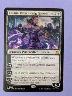 MTG Magic: Ravnica Remastered: Liliana, Dreadhorde General #0080 Mythic - NM - Image 1