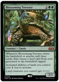 MTG Wilds of Eldraine Blossoming Tortoise (M) - Image 1