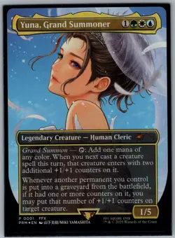 MAGIC THE GATHERING MTG YUNA, GRAND SUMMONER - FINAL FANTASY FOIL PROMO - Image 1