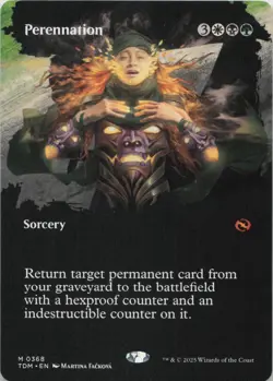 Perennation (Borderless) M Tarkir: Dragonstorm 368 NM MTG - Image 1