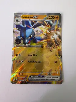 Pokemon Lucario ex 082/142 Stellar Crown Double Rare Holo NM - Image 1