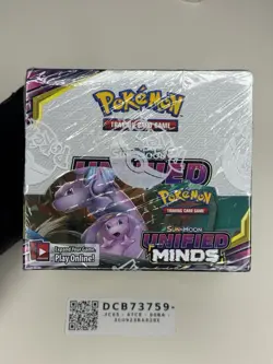 2019 Unified Minds Booster Box Sun and Moon Factory Sealed (RARE) Pokemon TCG - Image 1