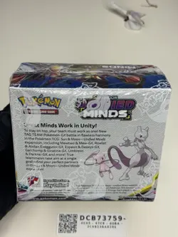 2019 Unified Minds Booster Box Sun and Moon Factory Sealed (RARE) Pokemon TCG - Image 3