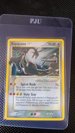 Pokemon Rayquaza Gold Star ex Deoxys 2005 - Image 3