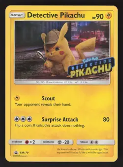 Detective Pikachu SM170 Promo Pokemon Case Figure Collection - Image 1