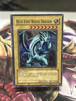 Yu-Gi-Oh Blue-Eyes White Dragon Kaiba SKE-001 Holo Rare 1st Edition - Image 1