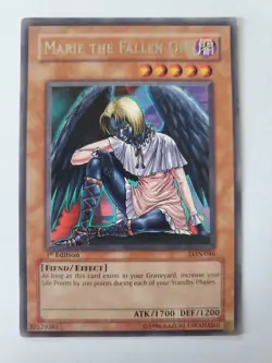 Yugioh Marie the Fallen One LON-046 Rare 1st Edition - Image 1
