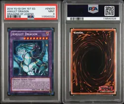 Yu-Gi-Oh! Amulet Dragon DRLG-EN003 Secret Rare 1st Edition PSA 9 - Image 3