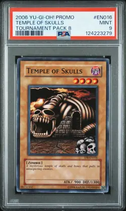 2006 YU-GI-OH! PROMO TP8-TOURNAMENT PACK 8 #EN016 TEMPLE OF SKULLS PSA 9 - Image 1