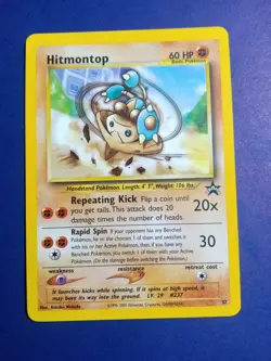 HITMONTOP # 37 Black Star Promo WOTC Set NEAR MINT Pokemon Card - Image 1
