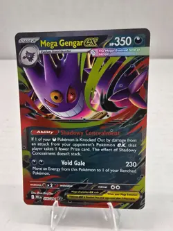 Pokemon Card TCG: Mega Gengar ex 056/094 Rare Holo Phantasmal Flames 2025 - Image 1