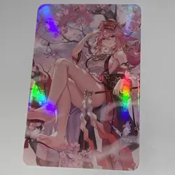 Yae Miko Genshin Impact Art Goddess Story Anime Waifu Card Girl Sexy Photo 21 - Image 2
