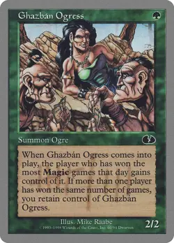 Ghazban Ogress Unglued PLD Green Common MAGIC THE GATHERING MTG CARD ABUGames - Image 1