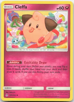Cleffa 131/214 SM - Unbroken Bonds Pokemon Card LP - Image 1