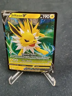 Jolteon V - SWSH151 - Pokemon Sword & Shield Promo Ultra Rare Holo Card - Image 1