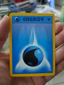 1x Water Energy 132/132 1st Edition Gym Heroes Set Pokemon Card - Image 1