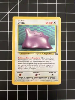 Ditto [Holo Rare] #3/62 | 1999 Pokemon Fossil (MP) - Image 1