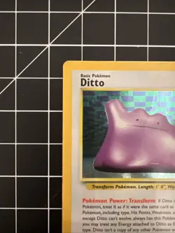 Ditto [Holo Rare] #3/62 | 1999 Pokemon Fossil (MP) - Image 2