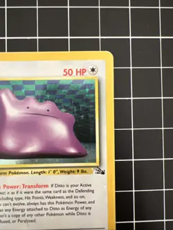 Ditto [Holo Rare] #3/62 | 1999 Pokemon Fossil (MP) - Image 3