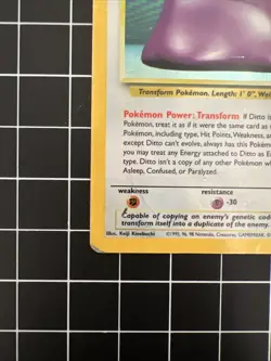 Ditto [Holo Rare] #3/62 | 1999 Pokemon Fossil (MP) - Image 5
