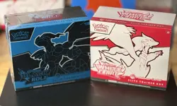 Pokemon White Flare Black Bolt Set- Both CENTER ETB’s Elite Trainer Box- Sealed - Image 1