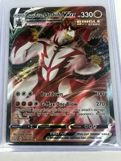 Single Strike Urshifu Vmax 2021 Full Art Ultra Rare Holo Pokemon Card 086/163 NM - Image 1