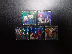 Pokemon Bros GB Pocket Mini Card Prism Holo x5 Team Rocket Ash etc #5889 EX/VG - Image 1