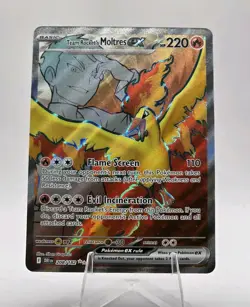 Team Rocket's Moltres ex 208/182 Sv10: Destined Rivals Holo Pokemon TCG Card - Image 1