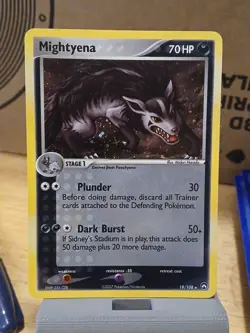 Pokemon TCG Mightyena EX Power Keepers 18/108 Holo Exclusive - Image 1