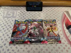 Pokemon TCG Scarlet & Violet - Paradox Rift Booster Packs-Lot of 3 ! - Image 1