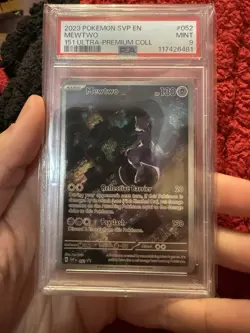 2023 Pokemon SVP EN-SV Black Star Promo Mewtwo #052 151 Ultra-Premium Coll PSA 9 - Image 1