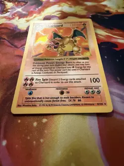1999 Pokemon Base Set Shadowless Charizard Holo 4 / 102 WOTC Vintage - Image 4
