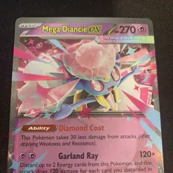 2025 Pokemon Mega Diancie Ex 041/094 Holo- Mega Battle Deck English - Image 5