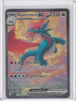 2025 Pokemon Scarlet & Violet Journey Together JTG 187 Salamence ex SIR NM - Image 1