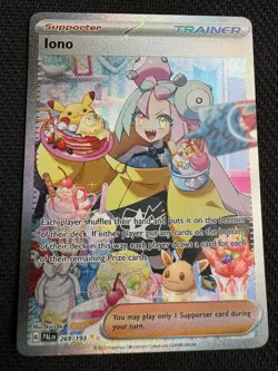 Pokemon TCG Iono Paldea Evolved Holo Card 269/193 Special Illustration Rare - Image 1
