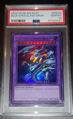 YU-GI-OH! Blue-Eyes Ultimate Dragon KC01 PSA 10 - Image 1