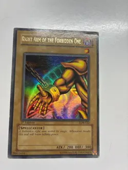 USA Seller Yugioh Right Arm of the Forbidden One LOB-122 1st Ed Ultra Rare MP - Image 1