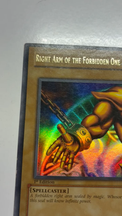 USA Seller Yugioh Right Arm of the Forbidden One LOB-122 1st Ed Ultra Rare MP - Image 2