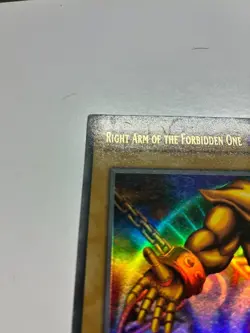 USA Seller Yugioh Right Arm of the Forbidden One LOB-122 1st Ed Ultra Rare MP - Image 4