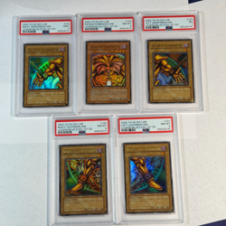 PSA Exodia the Forbidden One LOB Ultra Rare 1st Edition 5 Card Set GLOSSY Yugioh - Image 1