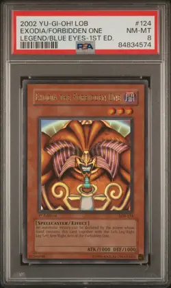 PSA Exodia the Forbidden One LOB Ultra Rare 1st Edition 5 Card Set GLOSSY Yugioh - Image 2
