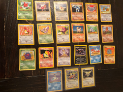 Vintage Pokemon Cards Lot 3 Holos Zapdos, Jolteon, Lapras / 36 Total - Image 1