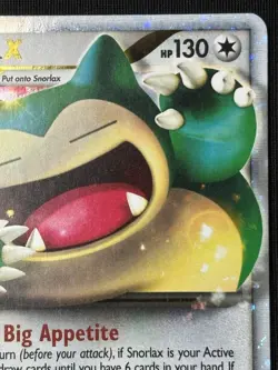 Pokemon Snorlax LV. X 111/111 Rising Rivals Ultra Rare Holo Card (LP) - Image 4