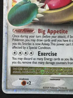 Pokemon Snorlax LV. X 111/111 Rising Rivals Ultra Rare Holo Card (LP) - Image 5
