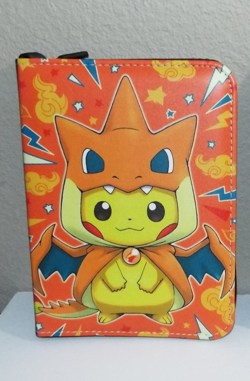 Pokemon Trading Card Binder Holder 50 Page TCG 400-Slot Poncho Pikachu Charizard - Image 1